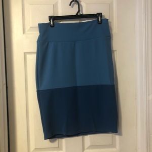 Blue skirt